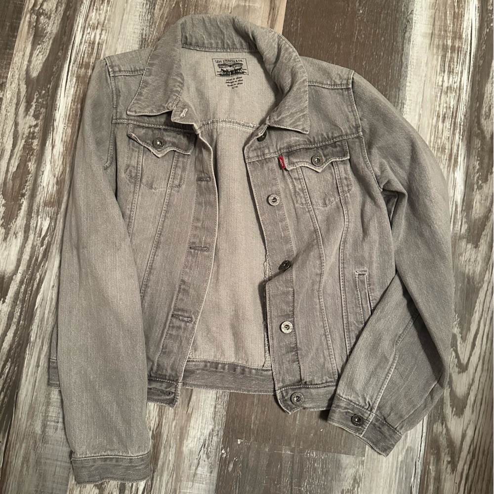 Levi's kids Gray Denim Jacket worn once